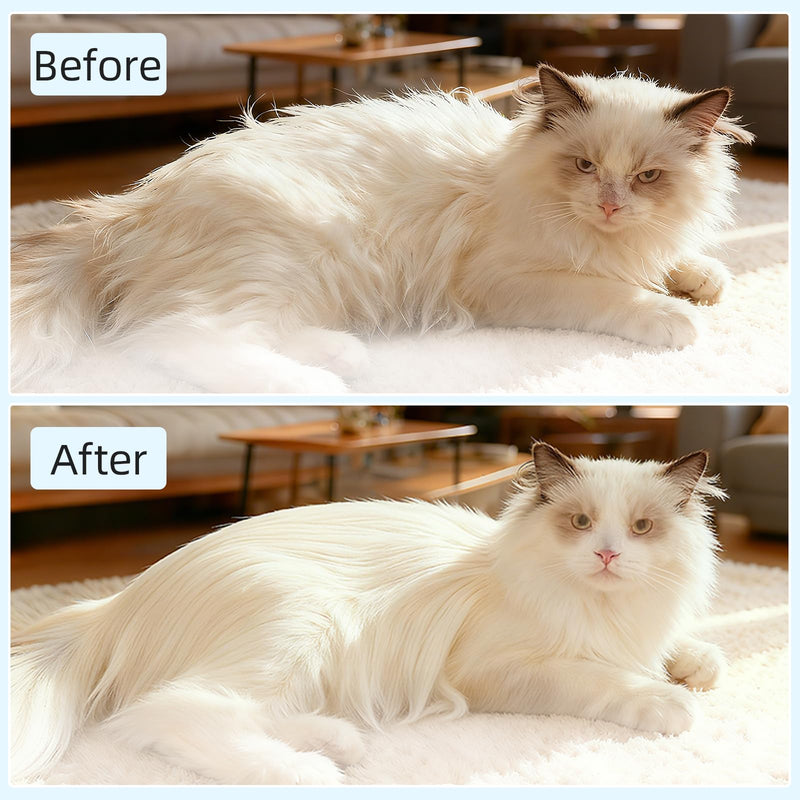Cat Steam Brush for Shedding, Self Cleaning Hair Brush with Release Button for Short and Long Haired Cats, 4-in-1 cat Grooming Supplies for Massage, Cleaning, Shedding & Combing - PawsPlanet Australia