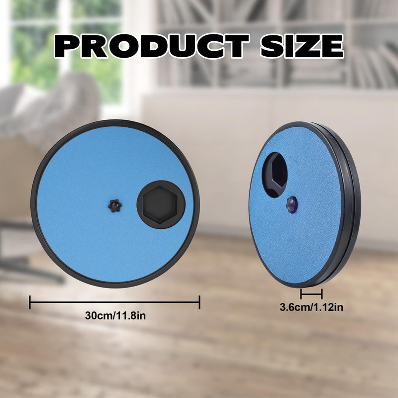 Dog Nail Scratch Board, 3 in 1 Rotatable Round Dog Scratch Board with Food Storage Compartment Box Nail Grinder Claw Care, Stress-Free Dog Scratch Pad (Blue) Blue - PawsPlanet Australia