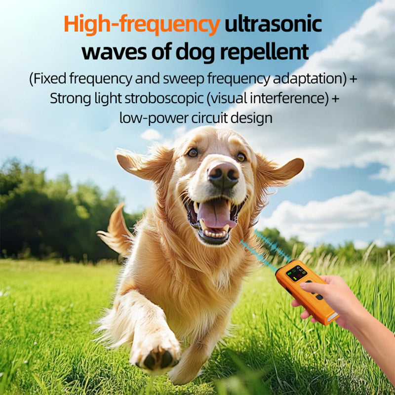 Ultrasonic Dog Bark Deterrent with LED Display, Flashlight - Anti Barking Device for Dogs, Pet Gentle Trainer, Outdoor Pubby Training Tools, Dog Repellent Device, Indoor Dog Bark Control Device