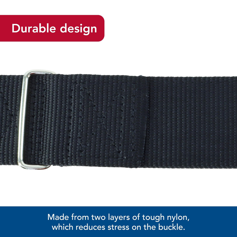 Coastal Pet Macho Dog Double-Ply Dog Collar with Roller Buckle - Comfortable & Durable Dog Collar - Heavy-Duty Dog Collar - Black, 20" 20" (Pack of 1)