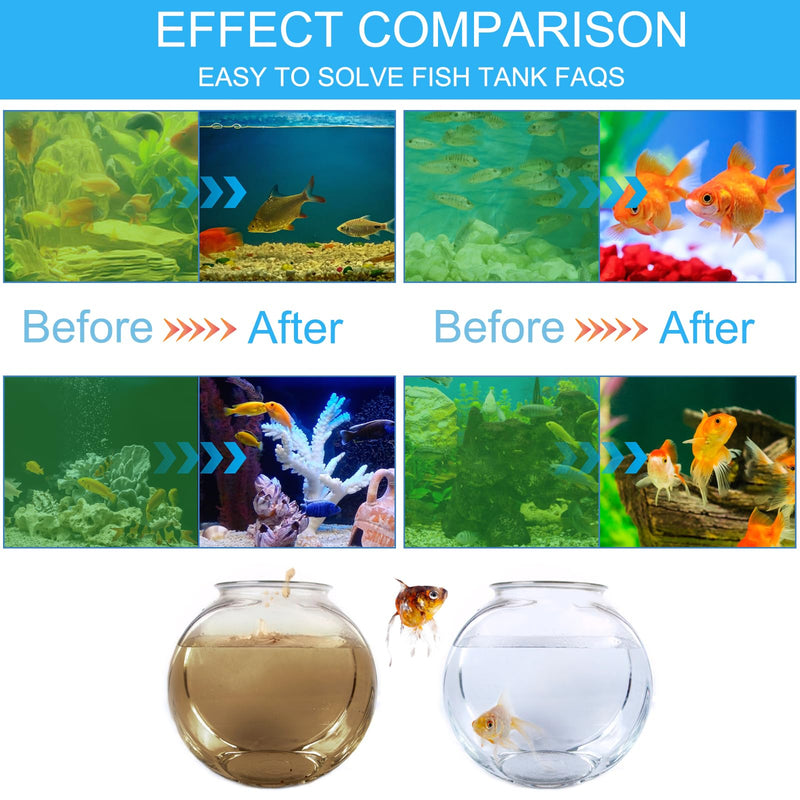 Aquarium Clean Light，3 W mini Submersible Algae Removal Light with Timer,Aquarium Water Clean Green Clear Waterproof Clean Light for Pond,Swimming Pool - PawsPlanet Australia
