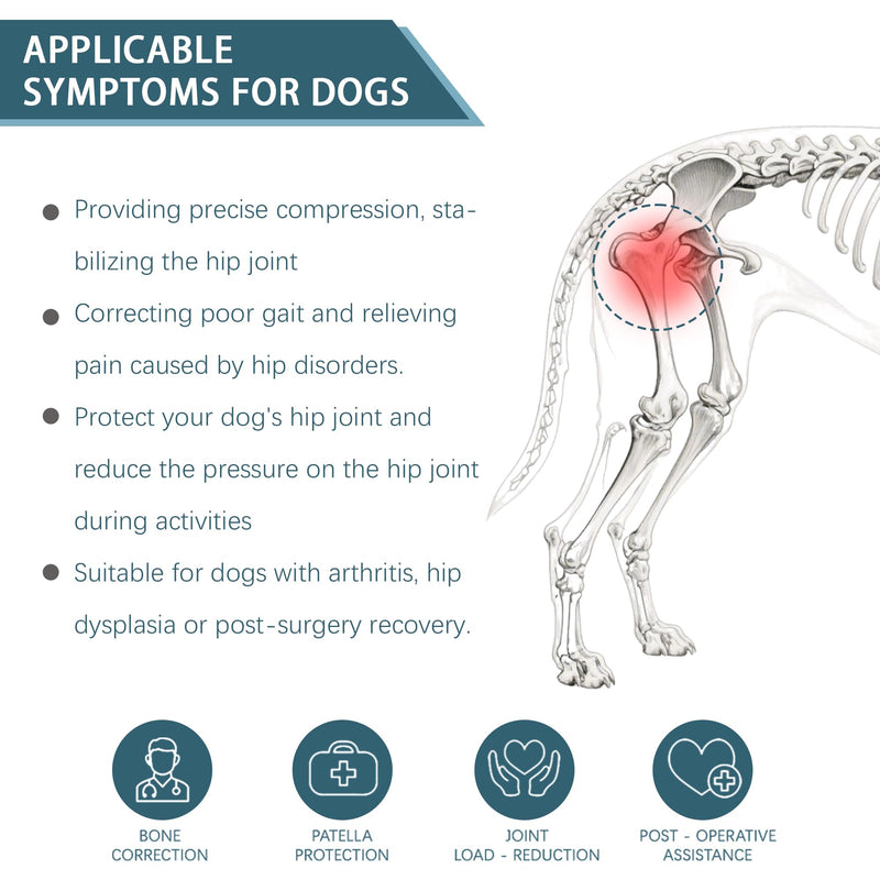 Adjustable Dog Leg Brace for Hip Dysplasia,Breathable & Supportive Dog Hip Brace for Pain Relief, Preventing and Improving Joint Dysplasia Hip Brace for Dogs,XL Extra Large