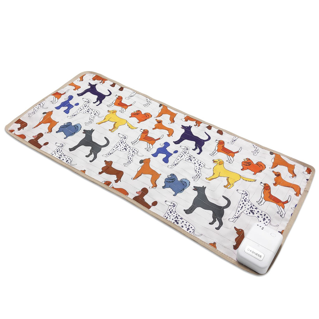 Shock Training Mat for Dogs and Cats, 31.5” x 15” Decorative Electric Pet Repellent Mat, 3 Mode Touch Sensitive Static Pad Protect Furniture from Paws-Dog Pattern Cartoon Dog 31.5" x 15"