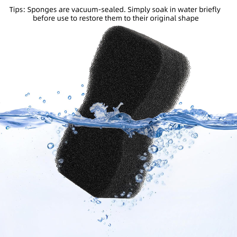 6 Pack Horse Groomer Sponge, Durable Horse Bath Sponge Block for Cleaning and Massage, Reusable Brush Scrubber for Body Hair, Horses Grooming Tool Supplies for Large Dog and Cat, Easy to Grasp - PawsPlanet Australia