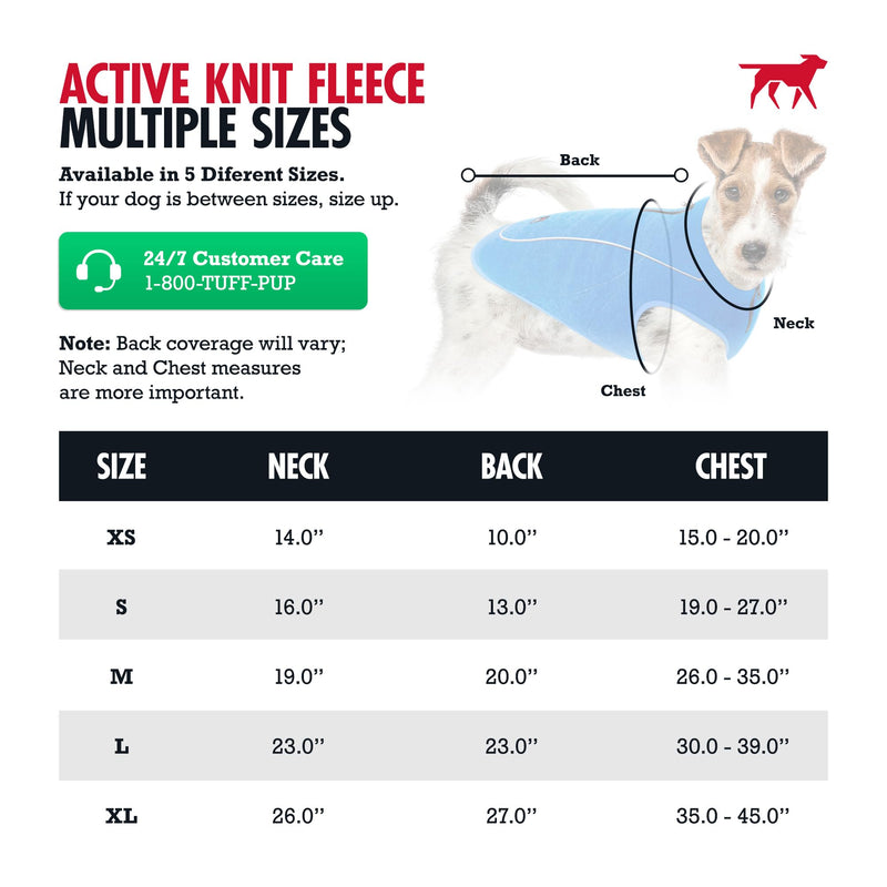 Insulated Fleece Sweater for Dogs | Lightweight Warm Dog Vest | Zipper Port for Harness | Cold Weather Winter Jacket | Rain Snow Repellant Coat | Adjustable for Small Medium Large Male Dogs (Blue/L) Heather Blue - PawsPlanet Australia