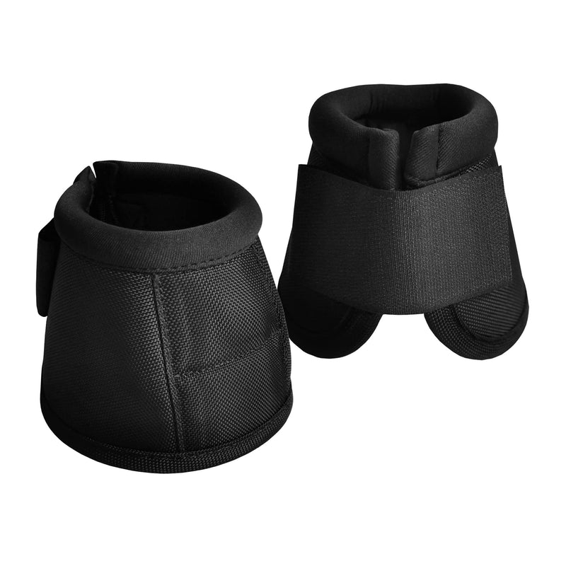 LEAFOREST 2520D Horse Bell Boots No-Turn Horse Bell Boots, Equine Ballistic Hoof Overreach Bell Boots Black M