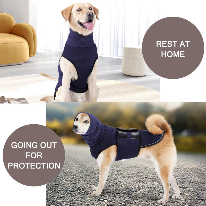 TYXHXTF Anti-Stress Vest, Dog Anxiety Jacket, Soothing Coat, Dog Coat with Soothing Hood, Calming Shirt, Anxiety Relief for Dogs