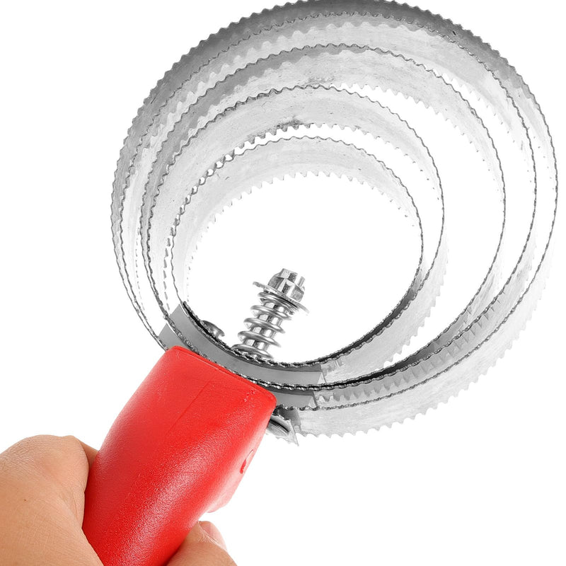 Horse grooming brush for removing animal hair with a non-slip stainless steel and plastic handle for effective cleaning of horses and other animals.