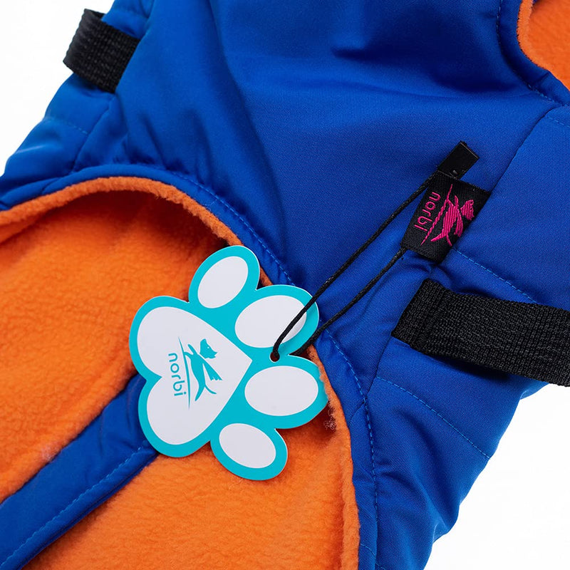 Norbi Dog Coat, Dog Winter Coat with Harness Built in, Dog Jacket Adjustable Warm Dog Coats for Small Medium Large Dogs Dog Cold Weather Coats XXL Blue - PawsPlanet Australia