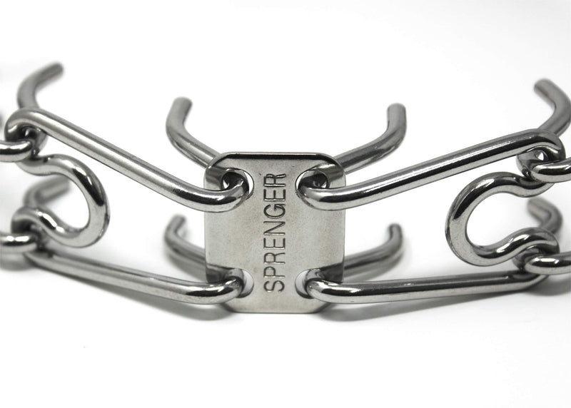 Herm Sprenger Stainless Steel Prong Dog Training Collar with Quick Release Buckle Ultra-Plus Pet Pinch Collar No-Pull Collar for Dogs Made in Germany 4mm x 24in Large - PawsPlanet Australia