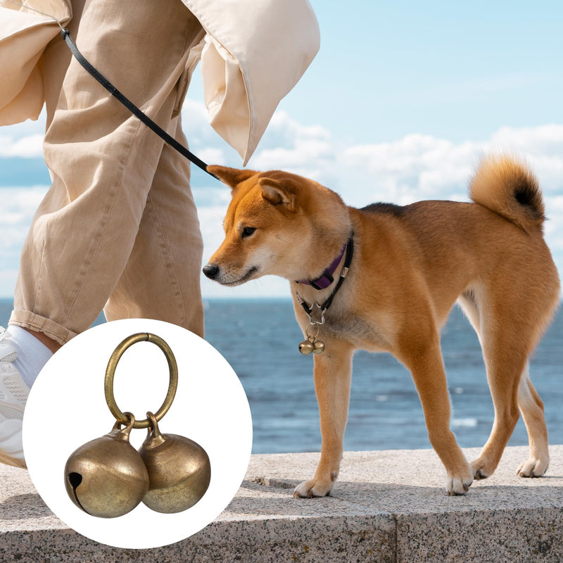 4 Pcs Dog Collar Bells, Bells for Cat Collars, Pet Training Bell, Copper Bell, Loud Charms for Dogs and Cats, Pet Pendant Accessories, Anti-Lost - PawsPlanet Australia