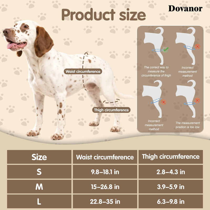Dog Hip Orthotics Brace, Dog Hip Dysplasia Brace, Support for Hip Dysplasia, Arthritis, Luxating Patella, Back Leg limping, Relieve Hip Pain and Orthodontic Assistance - Large L