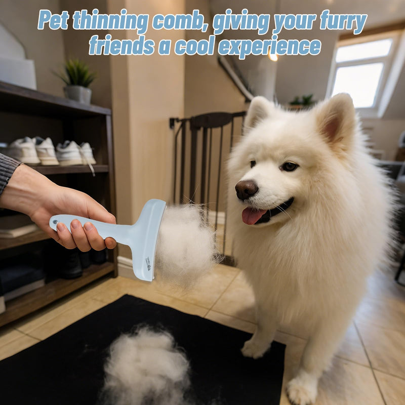 Cat Brush Pet Hair Remover, dog brush,Deshedding Brushes for Undercoat, Cat Hair Brushes for Shedding, Cats Grooming Brush, for Dogs, Cat, Shedding, Short Haired Cats, Dog Comb(Blue) Blue - PawsPlanet Australia