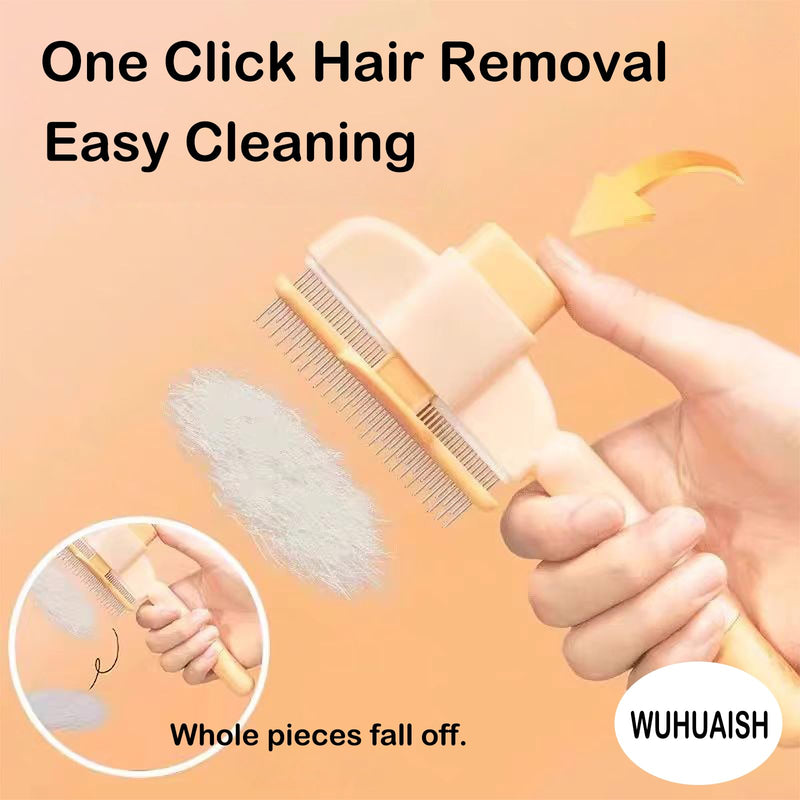 Pet Grooming Brush, brush for dogs, cat fur brush, used for shedding and removing stray hairs for cats and dogs, long-haired cats and dogs, short-haired cats and dogs are suitable. (01 Green) 01 Green - PawsPlanet Australia