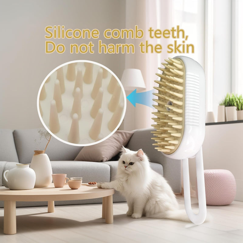Cat Hair Brush, Dog Hair Brush, Cat Steam Brush, Rechargeable Steam Brush for Cats and Dogs, Skin Friendly Deshedding Grooming Tool for Dogs Cats With Pet Supplies Accessories - PawsPlanet Australia