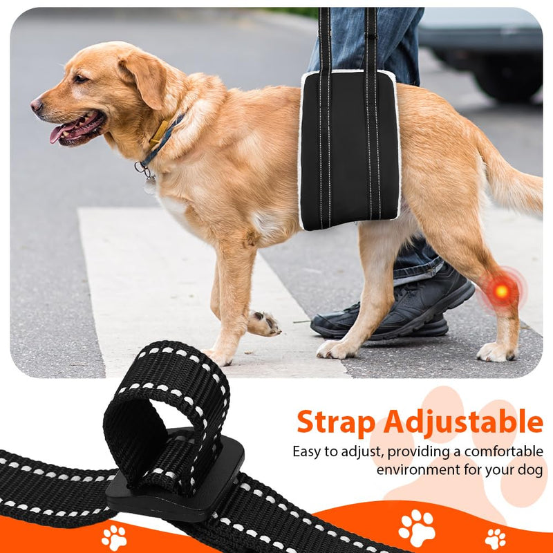 Dog Mobility Aids Support Sling For Back Legs,Lifting Sling for Pets with Handle,Adjustable Lifting Harness for Old Dog,Weak Rear Legs,with Injuries,Disabilities(For Medium Dog) For Medium Dog