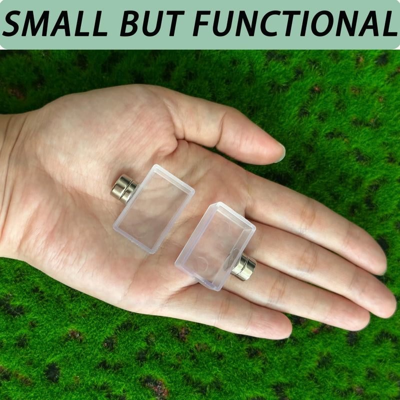 2 PCS Jumping Spider Feeding Dish, Tiny Food Dishes Water Dish for Jumping Spider, Tarantula and Other Small Pets,Transparent - PawsPlanet Australia