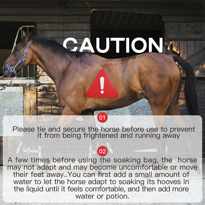 Easy Use Hoof Soaking Boot for Horses?Horse hoof Boots,Horse Soaker Bag, Hooves Care Treatment Bucket, hoof Boots for Horses ??? 1 - PawsPlanet Australia