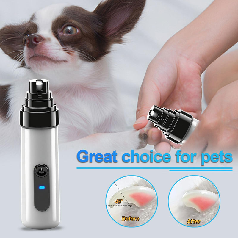 Silent Groom Pro Dog Nails, 2026 New Electric Dogs Nail Grinders, Pet Claw Grinder for Small Medium Large Dog Cat with 3 Replacement Grinding Heads