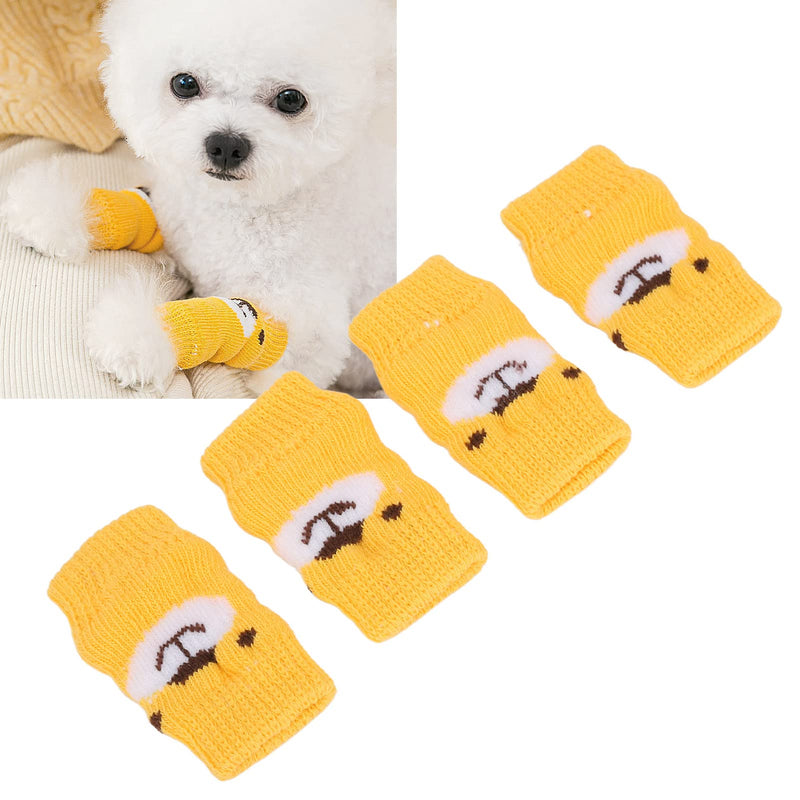 Zerodis 4pcs Pet Dog Elbow Protector, Elbow Support Wrap Pet Leg Warmers for Dogs Cats Knitted Dog Elbow Sleeve Leg Support Wrap Protectors L - PawsPlanet Australia