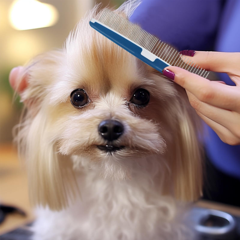 Pet Grooming Comb Sets for Cats and Dogs,Cuteabc 5 Pcs Comb Set Include Double-sided Dog Eye Comb/Dematting Comb/Flea Lice Combs and Grooming Comb Multipurpose Tools for Pet Cat Dogs Grooming - PawsPlanet Australia