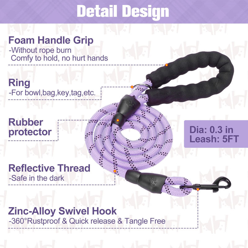 BEAUTYZOO Small Dog Harness and Leash Set,Step in No Chock No Pull Soft Mesh Dog Harnesses Reflective for Extra-Small/Small Medium Puppy Dogs and Cats, Plaid Dog Vest Harness for XS S Pets Small(Chest Girth 14.5" - 16") Purple