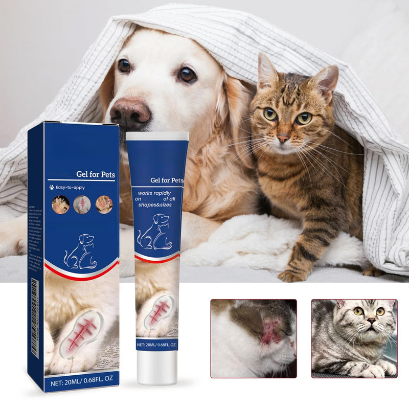 2 pieces of wound ointment for cats and dogs, wound gel for cats, wound ointment for cats, wound ointment for dogs, practical skin care for pets, easy and quick to apply