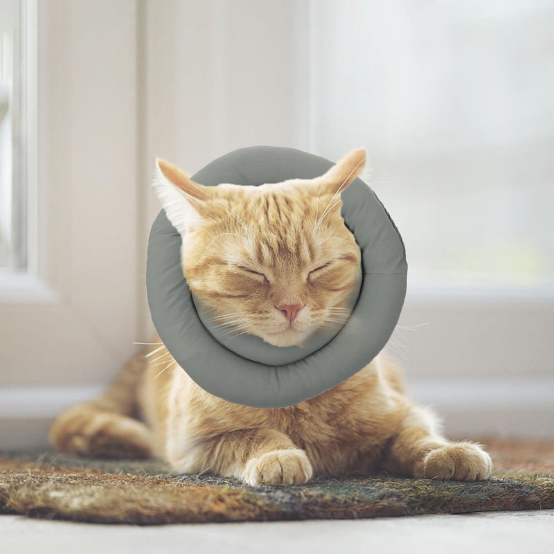 Abaodam Cat Collar made of Robust Fabric and PP Cotton Pet Protective Collar for Fast Recovery and Pain Reduction after Surgery or Injury