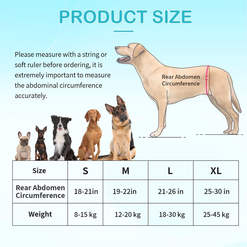 Dog Lift Harness for Large Dogs - for Senior Dogs and Pets with Weak Legs, Upgraded Adjustable Hind Leg Sling Set, Help Dog Go Up and Down The Stairs, L - PawsPlanet Australia