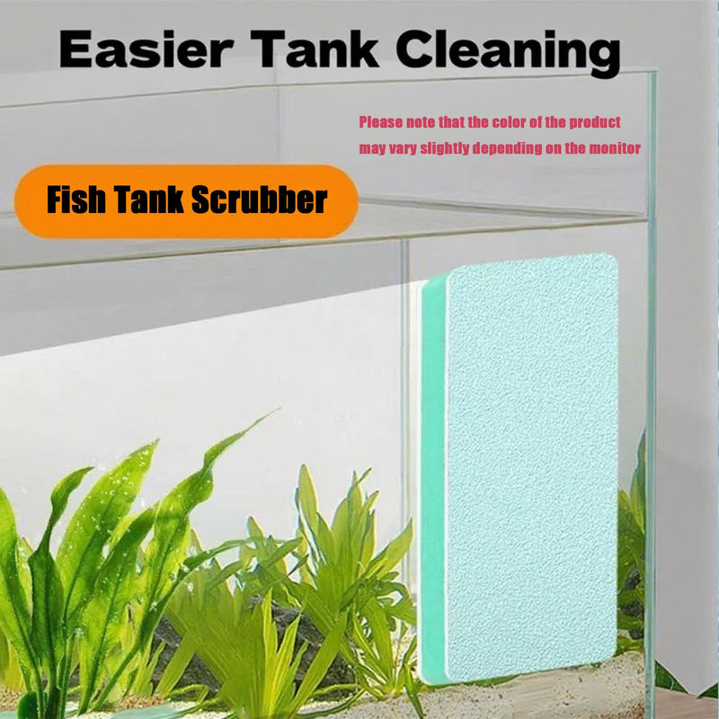 3 Pack Fish Tank Cleaning Tools, Aquarium Double Sided Sponge Brush, Glass Aquarium Scrubber Sponge - Dual Sided Surface Buildew Remover for Fish Tank (3.27"x1.57"x0.51") Non-Scratch EVA Pad - PawsPlanet Australia