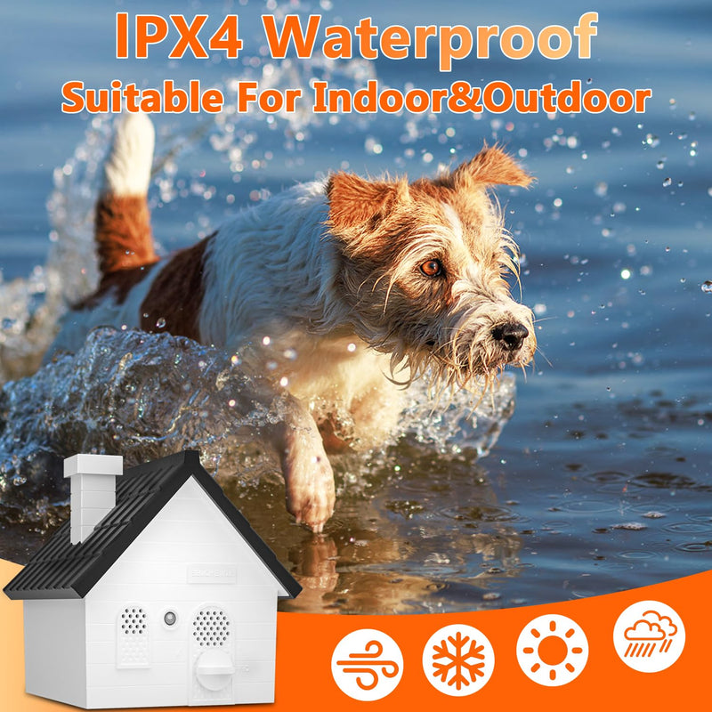 Anti Barking Device for Dogs, Bark Box, 3 Modes Dog Barking Deterrent Devices, Anti Bark Device for Dogs, Weatherproof 50 Ft Barking Dog Silencer, A Safe and Effective Anti Barking Device Black - PawsPlanet Australia