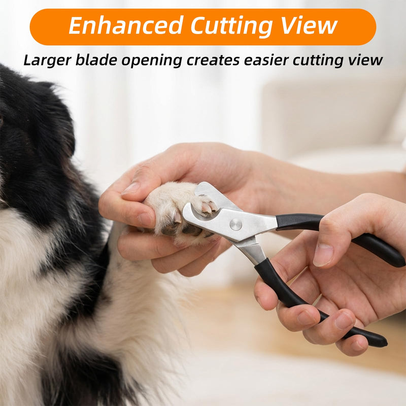 Stainless Steel Dog Nail Clippers, Heavy Duty Pet Nail Trimmer with Small Nail File Full Metal Professional Clipper for Large Medium Small Dogs Cats - PawsPlanet Australia