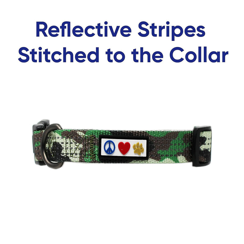 Pawtitas Value Bundle Set | Medium Reflective Dog Harness + Medium Reflective Dog Collar + Medium Reflective Dog Leash – Green Camo Set - PawsPlanet Australia