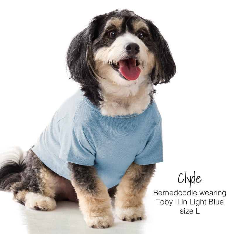 Toby II - The Perfect Tee, 3 Pack Short Sleeve Pet T-Shirt 100% Organic Cotton Tees Clothes for Small, Medium, Large Dogs, Navy Camo, XX-Small XX-Small (4-7 lbs) - PawsPlanet Australia