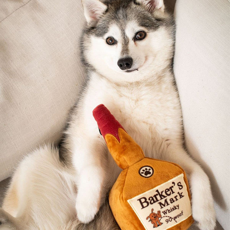 Lulubelles Power Plush | Barker's Mark | Yappy Hour Plush Dog Toy with Squeaker | Funny Dog Toy | Fun, Durable, and Safe | Huxley & Kent Squeaky Dog Toys Small - PawsPlanet Australia
