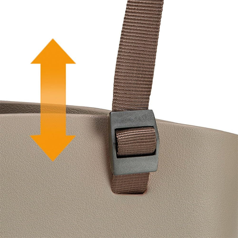 Ferplast Dog Carrier Bag up to 5 kg. Soft Rubber Plastic, Waterproof and Washable Cat Carrier, Adjustable Handles, Safety Strap, 35 x 14 x 22 cm. Dove Gray 35 cm L x 14 cm W x 22 cm H Summer Dove grey - PawsPlanet Australia