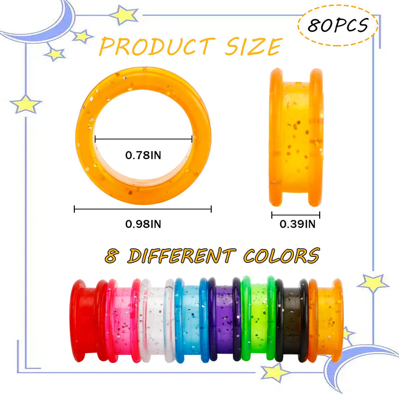 80-Piece Scissors Finger Rings Professional Dog Grooming Scissors Accessories for Dog Hair Cutting, Ergonomic Pet Shear Finger Ring Thumb Inserts Grips for Comfortable and Precise Grooming - PawsPlanet Australia