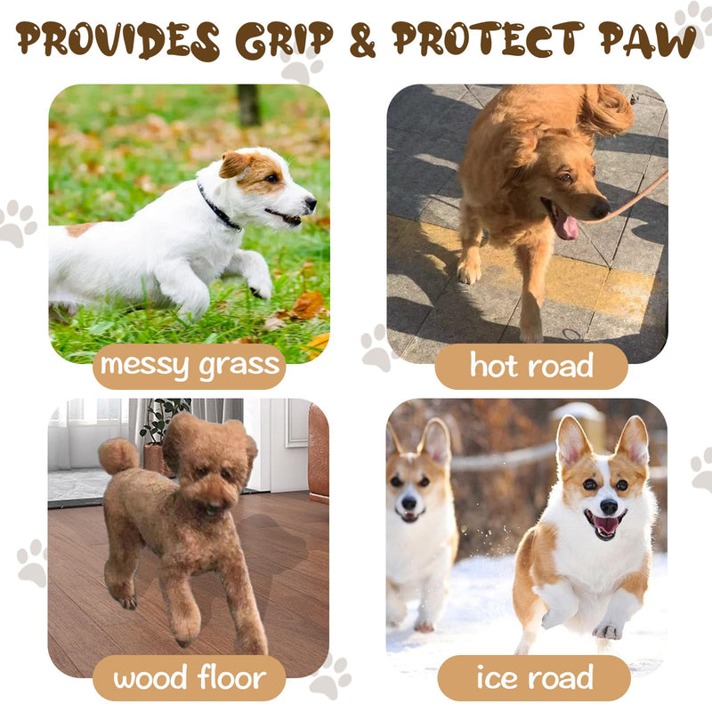 Dog Paw Portector XXL, Anti-Slip for Senior Dogs, Traction Control Paw Stickers for Old Dogs with Strong Traction, Keeps Dogs from Slipping On Hardwood Floors, Hot Pavement 5Sets20Pcs (XXL) XXL-2.5''×2.8'' - PawsPlanet Australia
