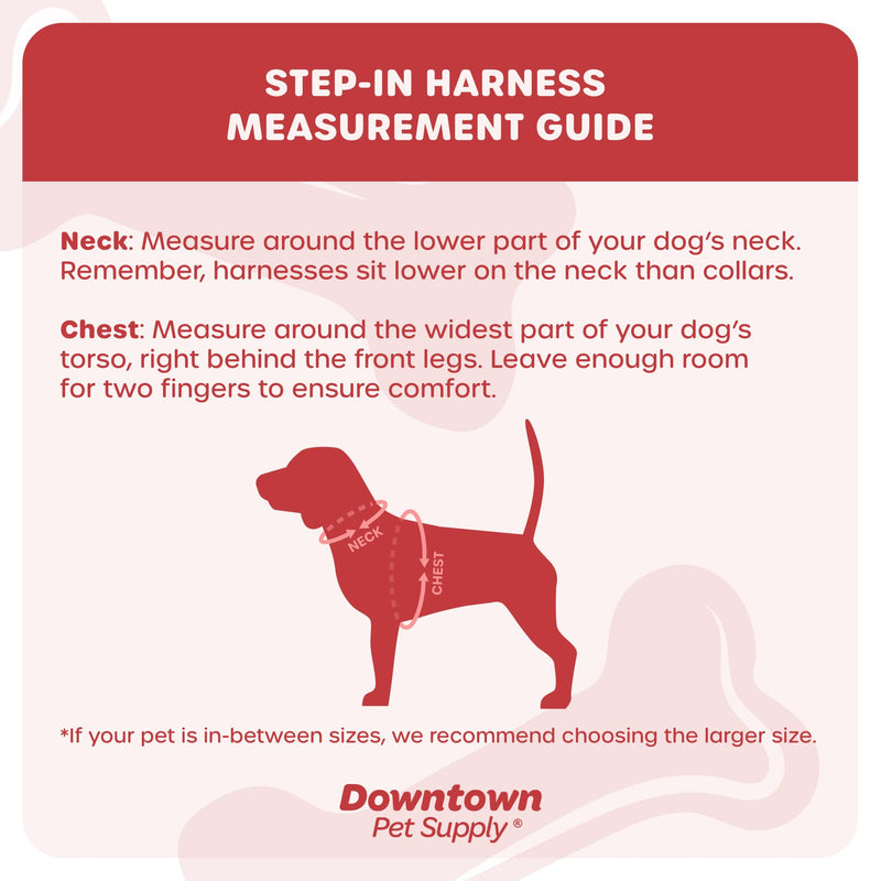 Downtown Pet Supply Step in Dog Harness for Small Dogs No Pull, Small, Red - Adjustable Harness with Padded Mesh Fabric and Reflective Trim - Buckle Strap Harness for Dogs S - PawsPlanet Australia