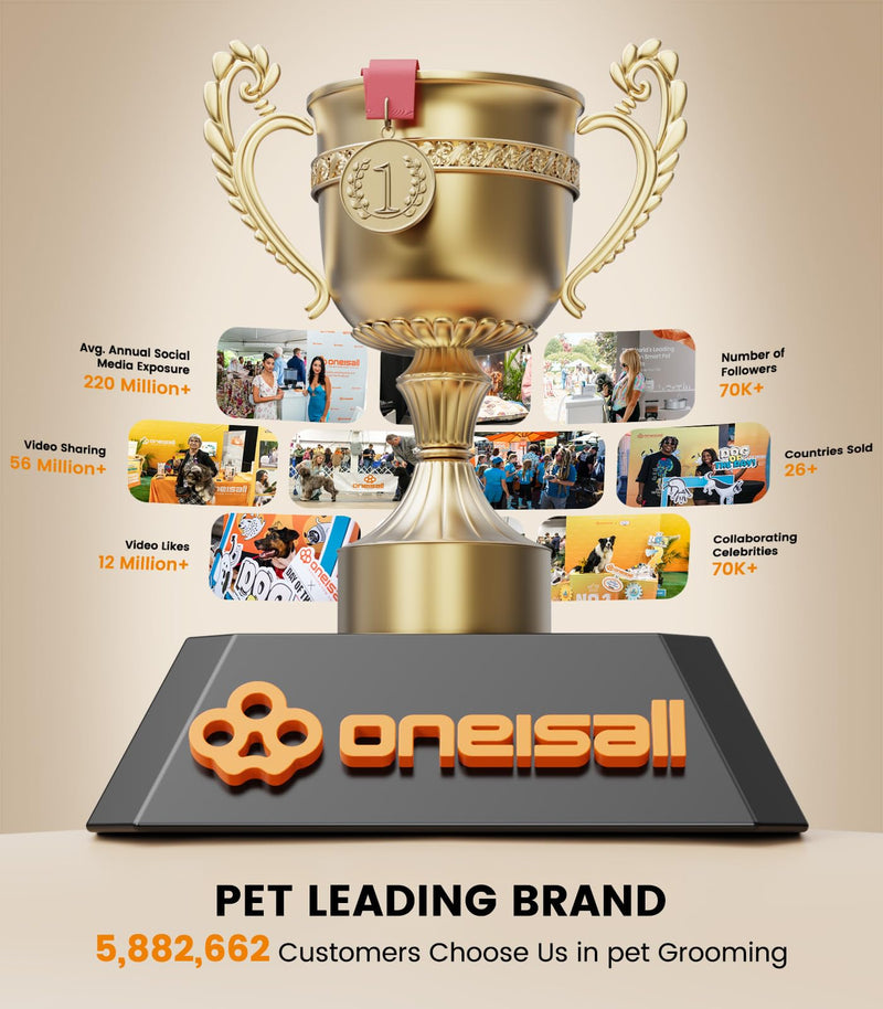 oneisall Dog Clippers for Grooming Doodles Poodles Thick Curly Hair and Replacemenet Blades - PawsPlanet Australia