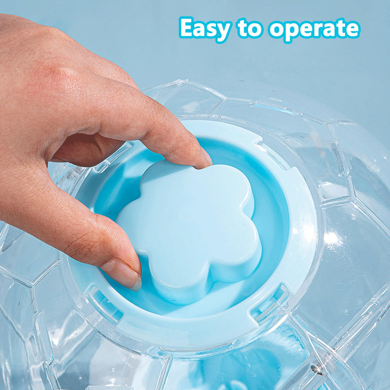 Hamster Ball 5.1 Inch – Durable Dwarf Hamster Running Ball with Football Design, Secure Metal Screws for Small Pets (5.1in) 5.1in - PawsPlanet Australia