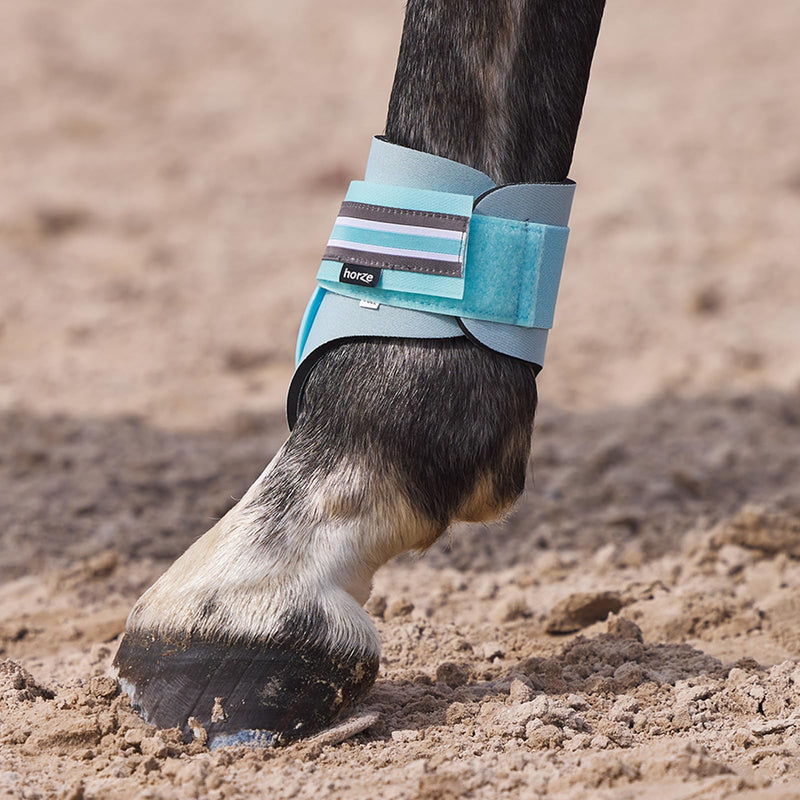 HORZE Adepto Fetlock Boots - Canal Blue - Pony - PawsPlanet Australia
