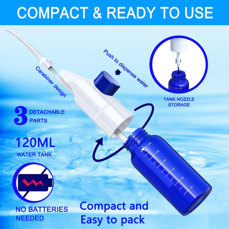 Pet Manually Tooth Cleaner - Equipped for Dog Finger Toothbrush, 2 Nozzles, for Dog and Cat Teeth Cleaning & Dental Care, Cat and Dog Toothbrush, Tooth Brushing Kit Suitable for Dog and Cat - PawsPlanet Australia
