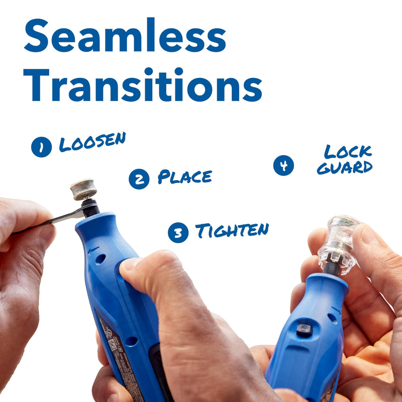 Dremel MAX Pet Nail Grooming Grinder, Diamond Coated Accessory for Faster and Comfortable Trimming, Compatible with Rotary Multi-Tools (416DM) - PawsPlanet Australia