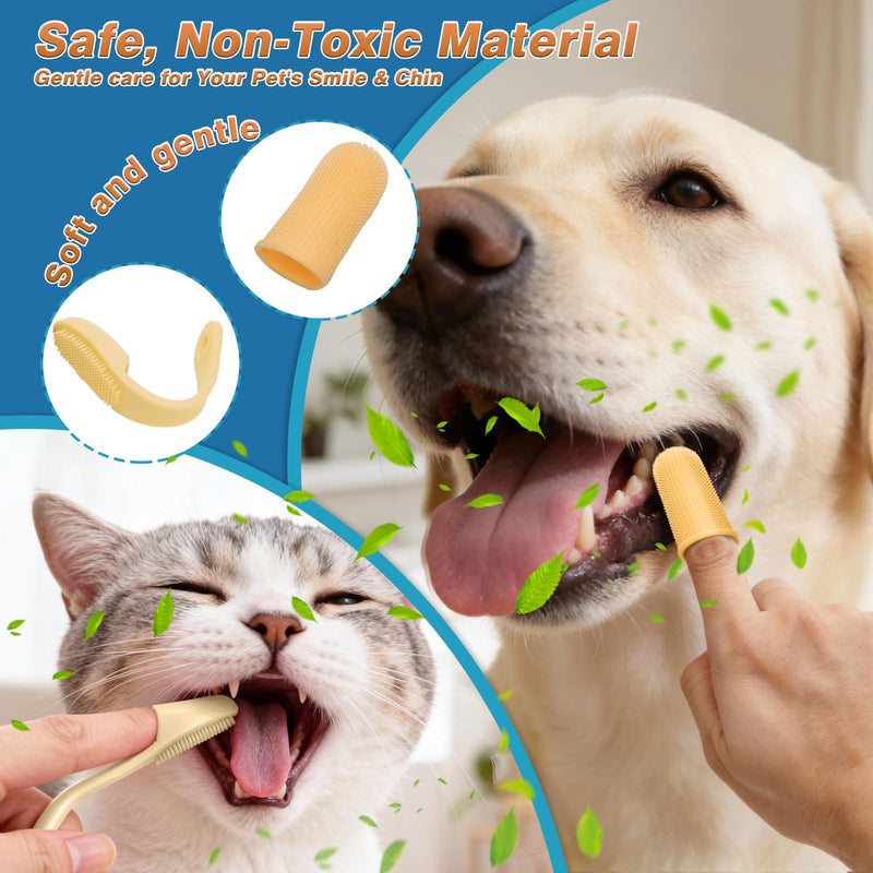 7PCS Dog Bath Brush | Pet Grooming Gloves | Storage Bag | Soothing Massage Rubber Comb with Adjustable Ring Handle | Pet Bathing for Dogs and Cats (Lavender Purple) Lavender Purple - PawsPlanet Australia