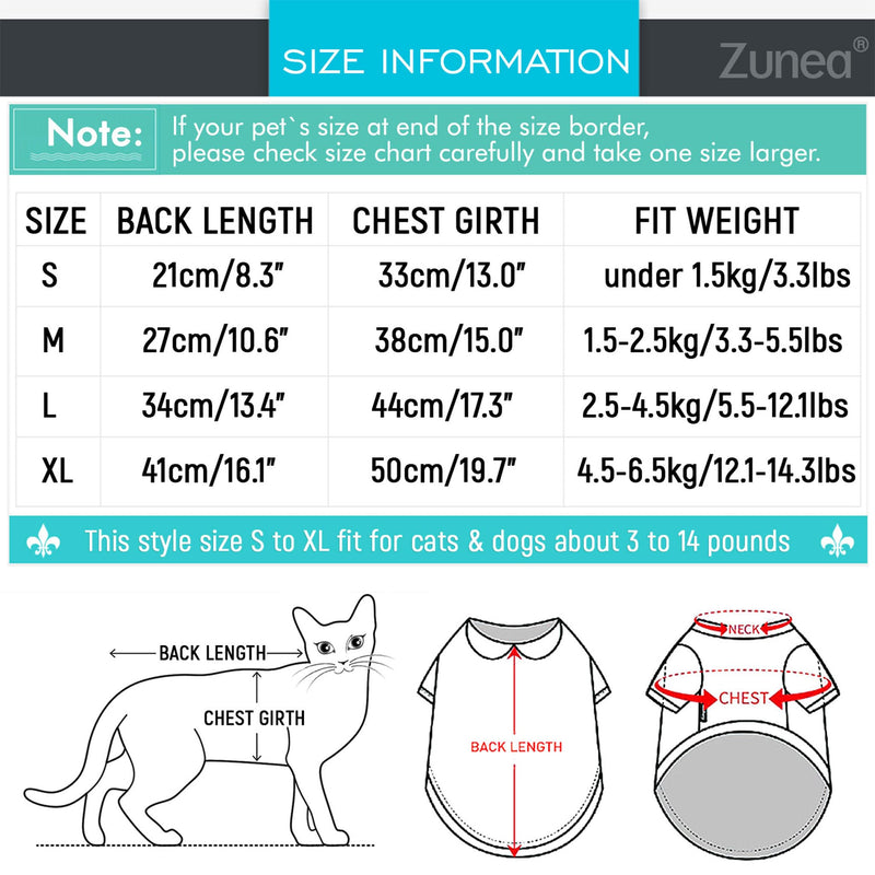 Zunea Cat Recovery Suit after Surgery, Soft, Breathable Kitten/Puppy E-Collar Alternative for Abdominal Wounds or Skin Diseases, Postoperative Protective Suit for Small Dogs, Pink, M
