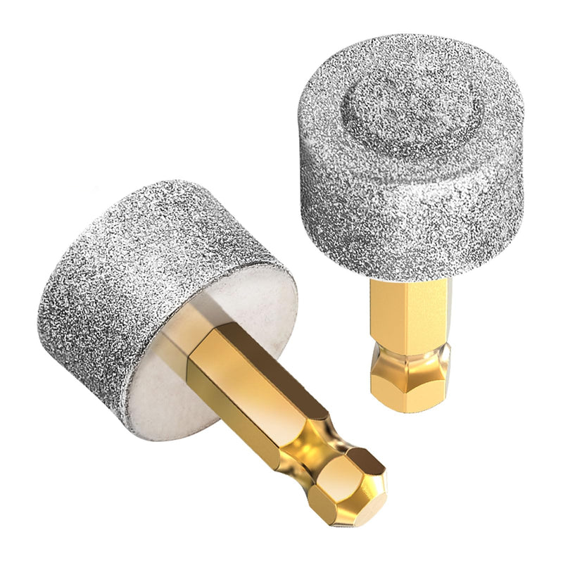 Dog Nail Grinder Replacement Head Drills Pet Nail Grinder Replacement Professional Spare Grinding Head for Dog Claw (2Pieces) Two Large Light Gray - PawsPlanet Australia