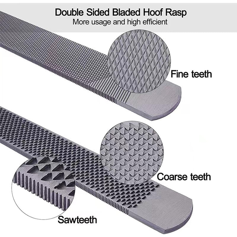 14 Inch Farrier Tools, Professional Farrier Tool Kits Horses Hoof Trimmers Suitable for Hoof Trimming for Horses Cows, Sheep, Donkeys and Other Medium Sized Animals Rasp Hoof Cutter Set