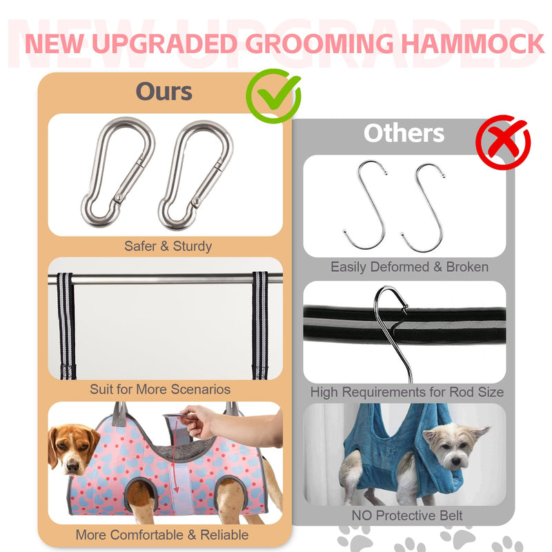 Dog Grooming Hammock Harness for Medium Dogs Nail Trimming, Dog Sling for Cutting Nails, Dog Hanging Holder Hanger for Clipping Nails with Nail Clippers, Nail File - PawsPlanet Australia