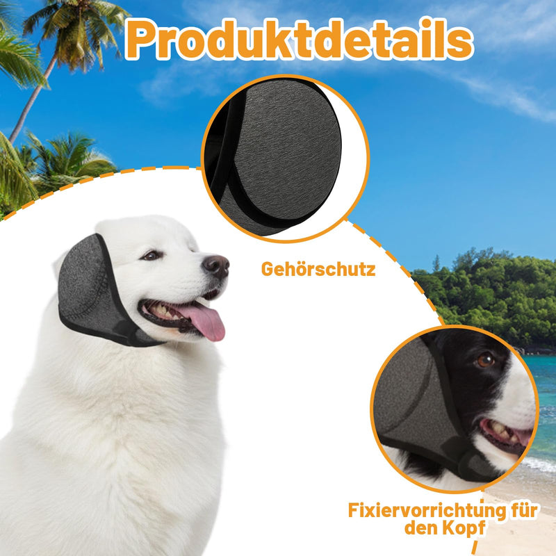 Dog Noise Cancelling Ear Muffs, Dog Ear Muffs Noise Protection, Anxiety Relief Protector, Winter Neck Warm Ski Mask